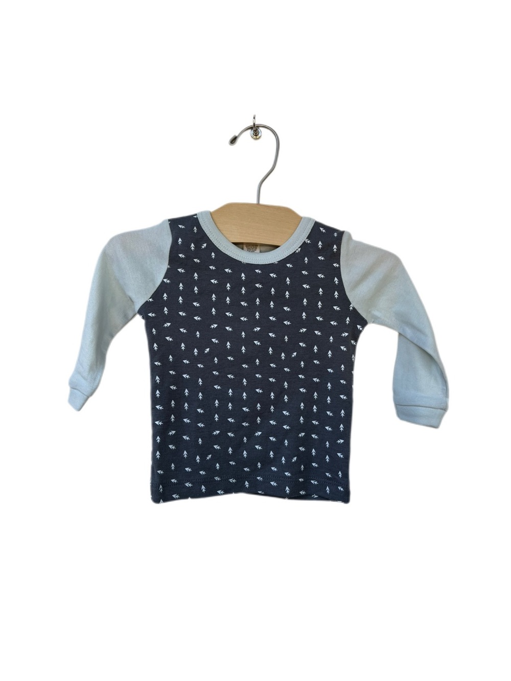 NWT Peek 3-6m Baby Patterned Long-Sleeve Cotton Raglan Tee - Kids
